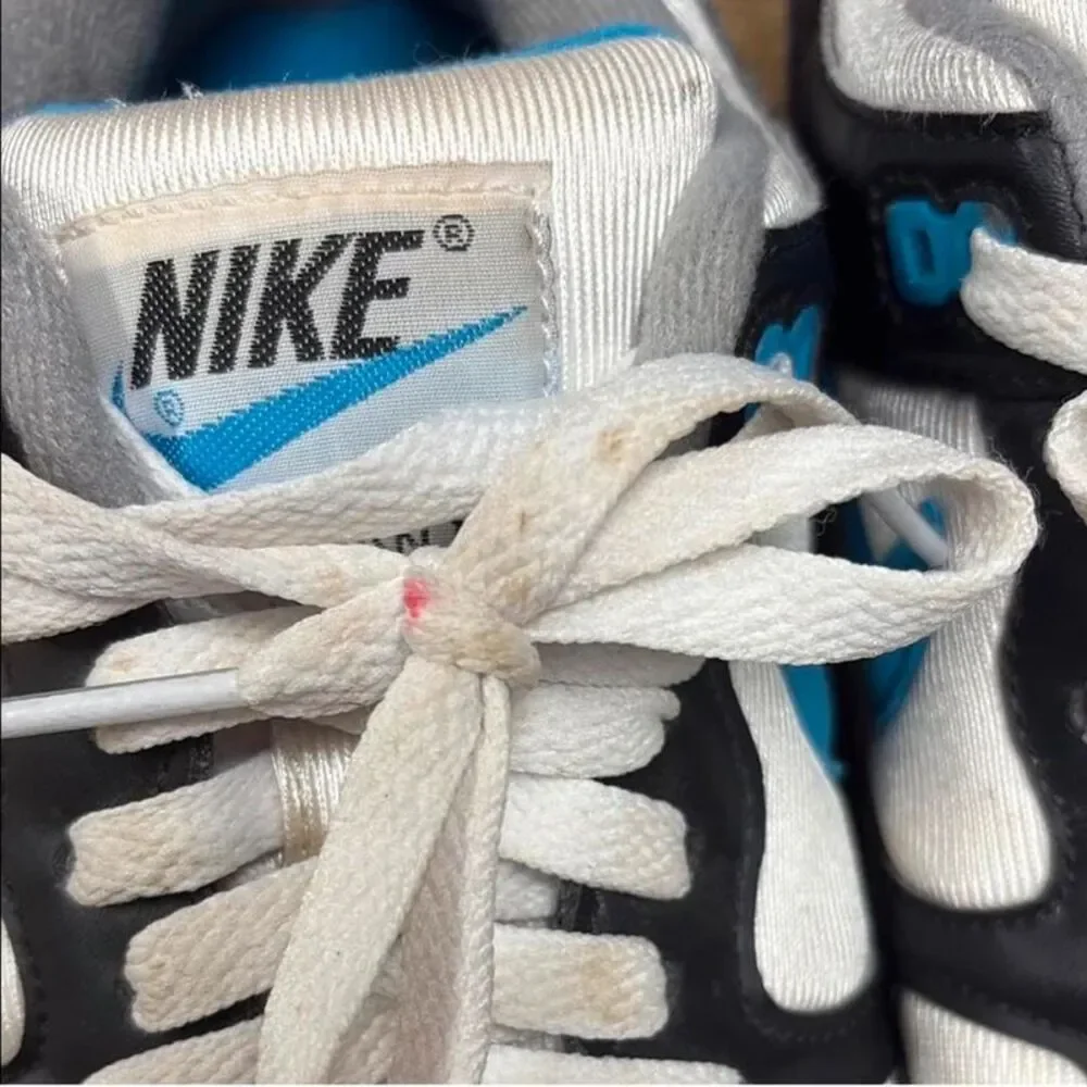 Vintage Nike Air Span II Blue Black White Running Sneakers Y2K men’s 7